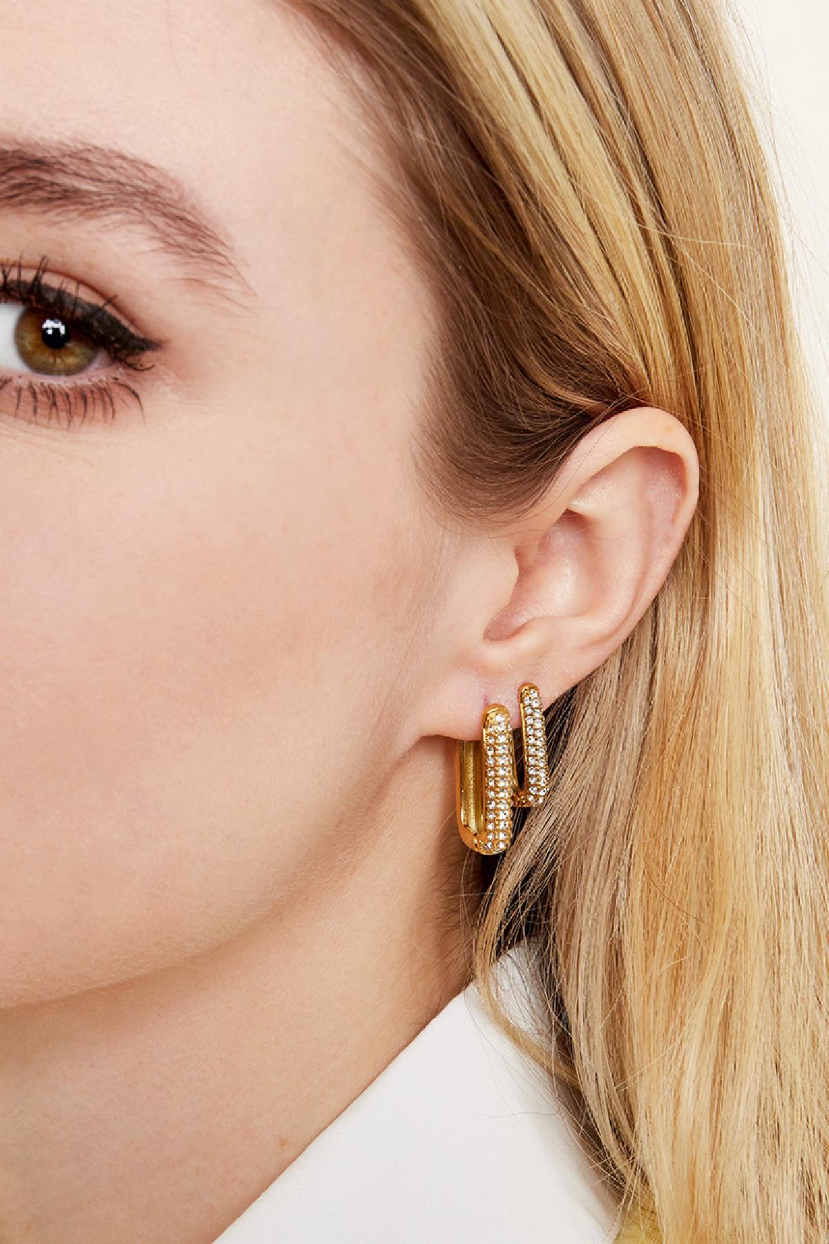 Shimmer Spark Stainless Steel Earrings