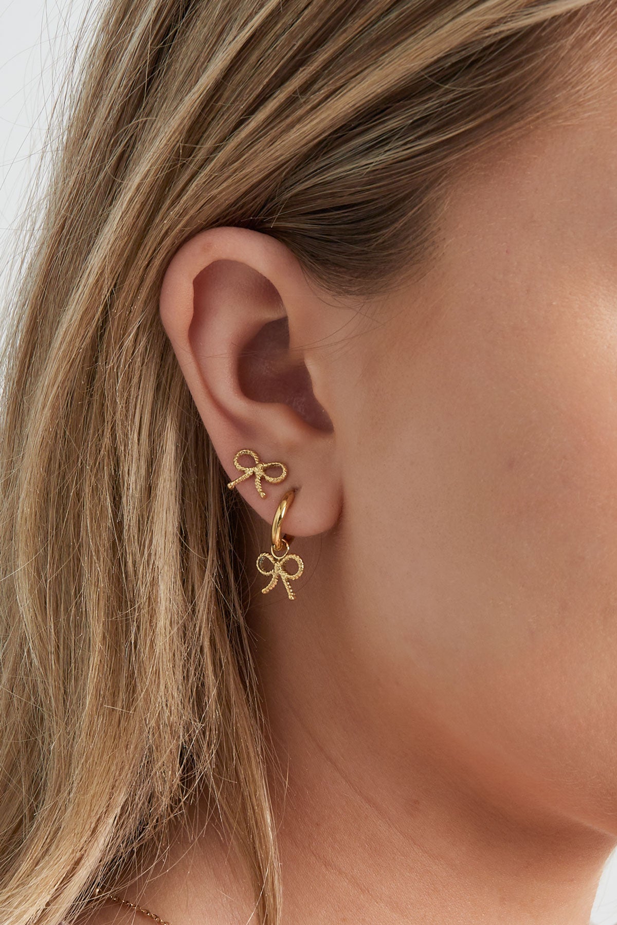 earrings bow basic