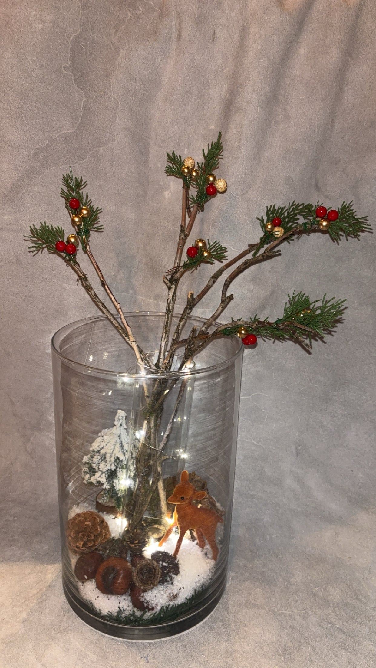 Kerst bambi met led licht