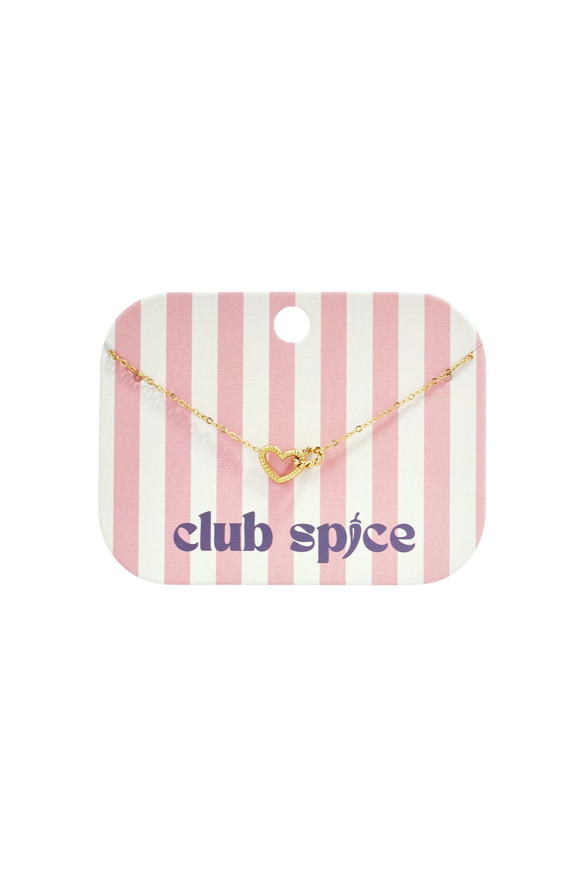 Bracelet with connected heart charm