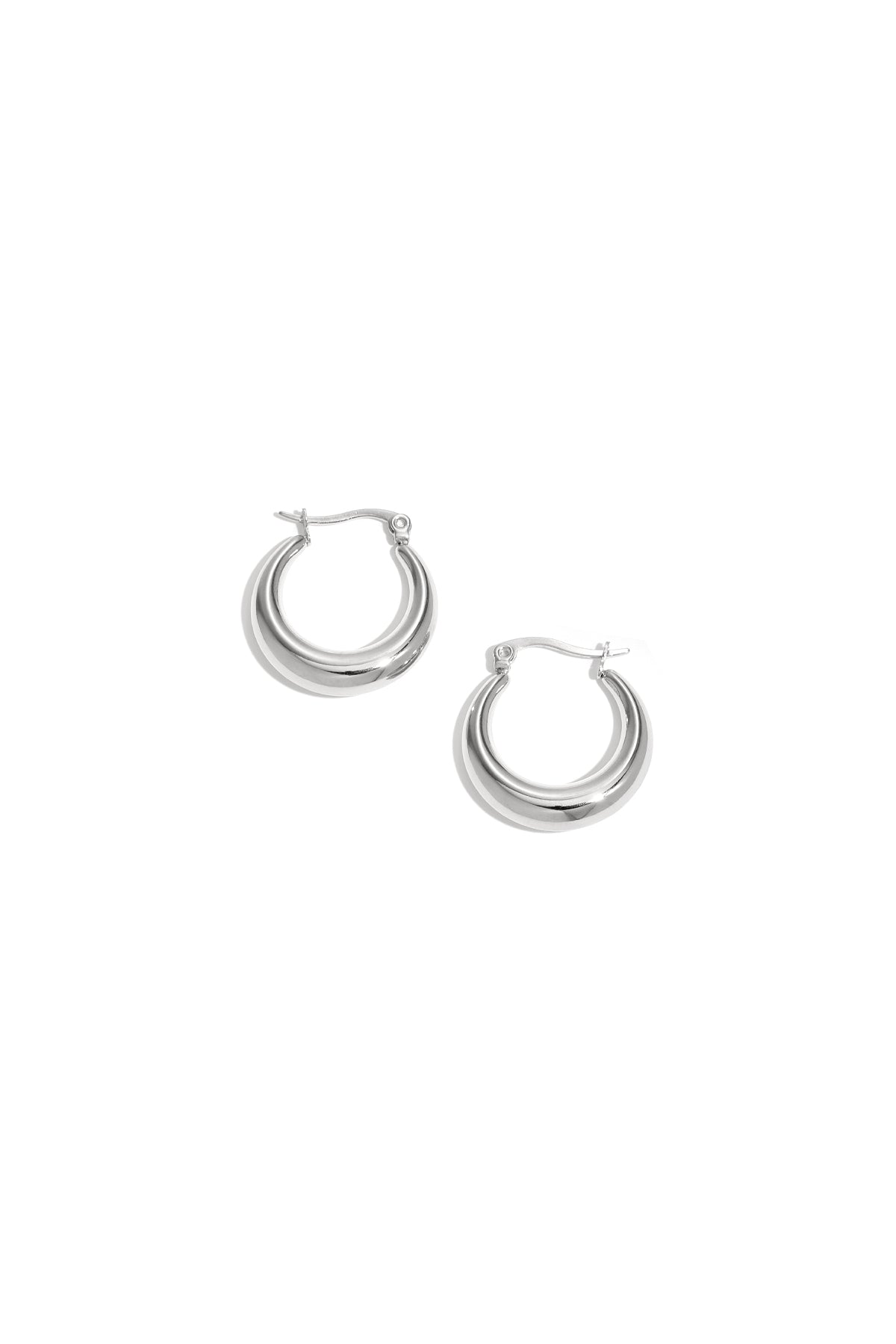 Arched Stainless Steel Earrings