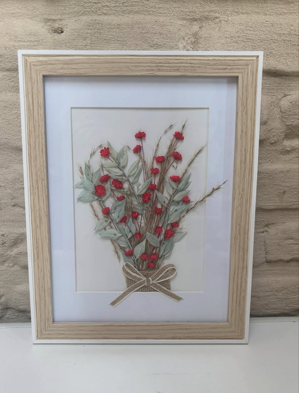 Kadertje droogbloemen