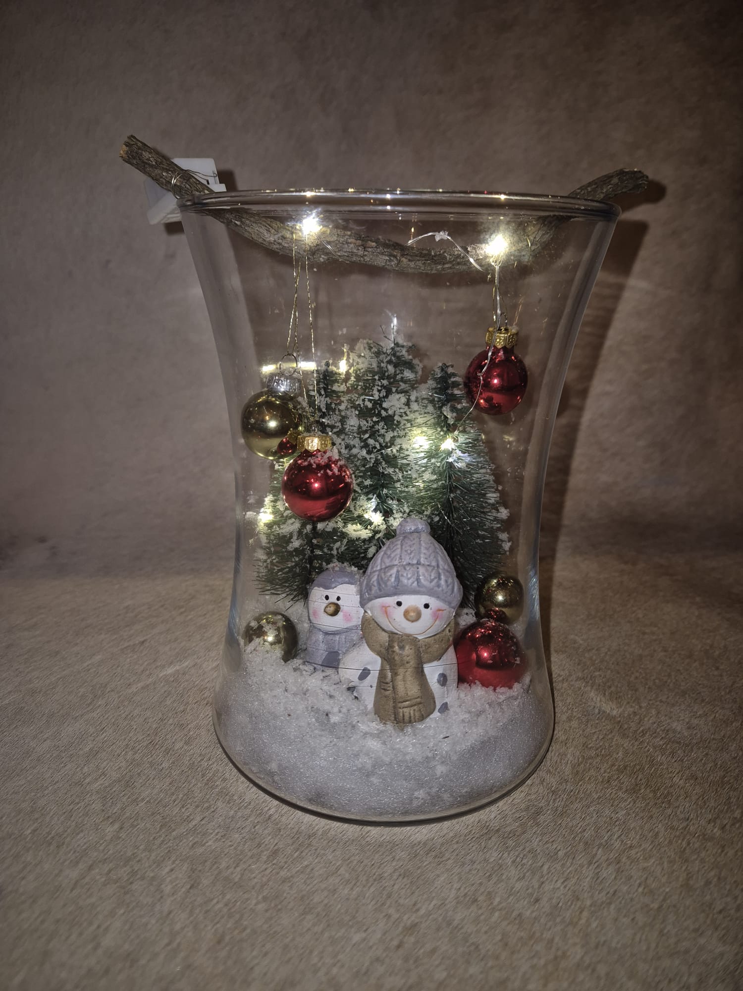 Kerst olaf met led licht