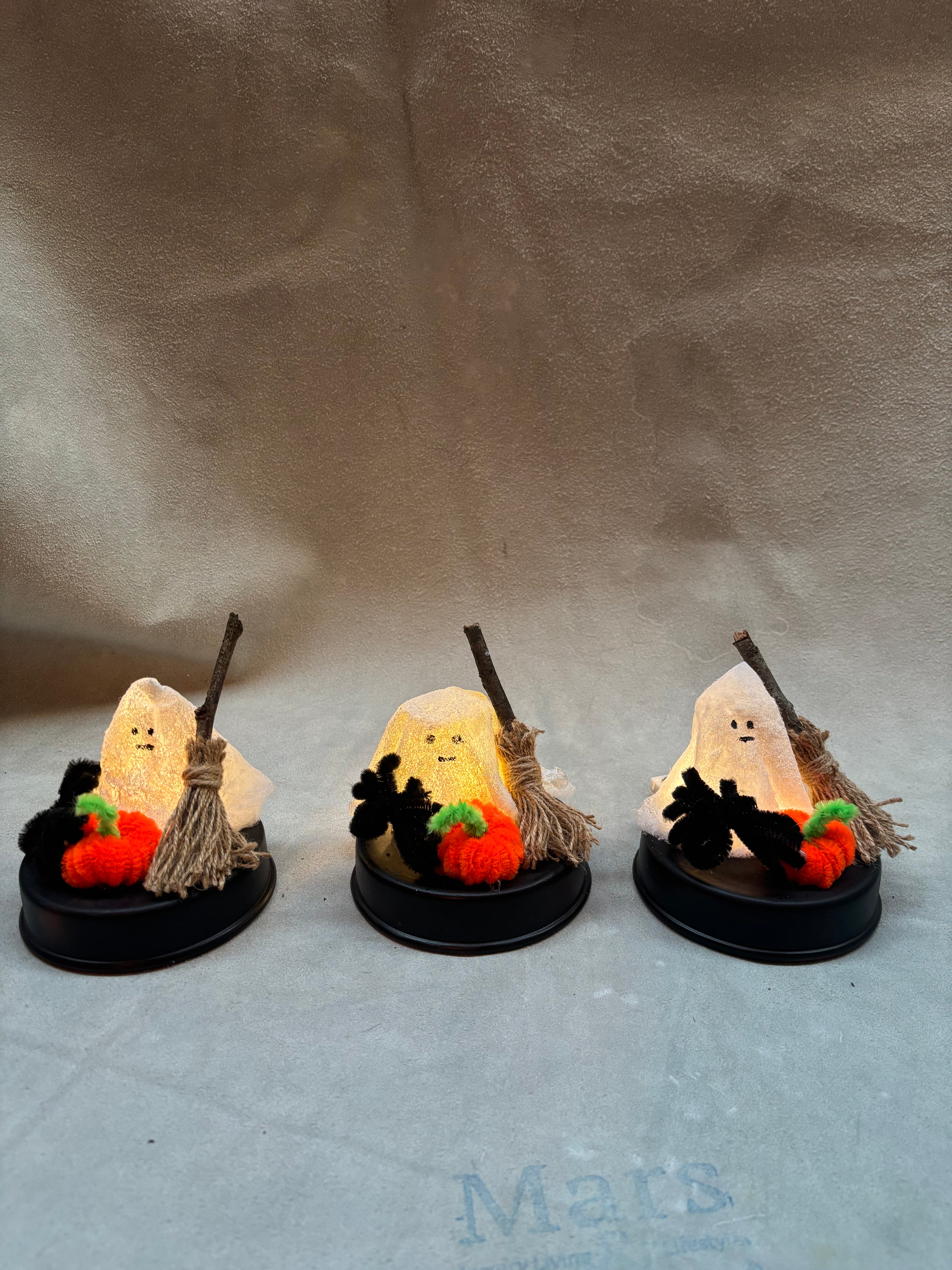 Set 3 spookjes met led