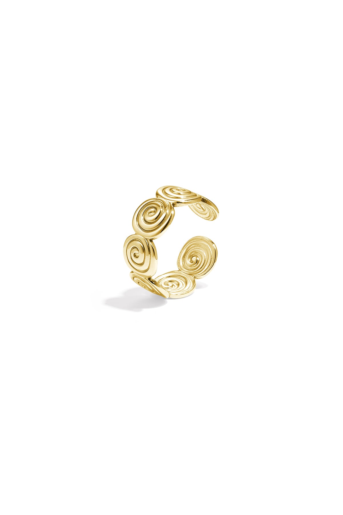 Adjustable twisted ring
